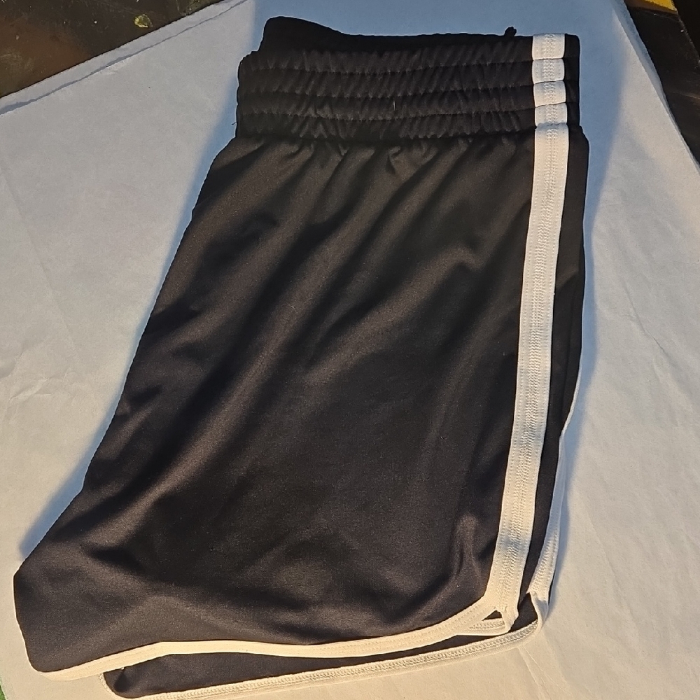 ZELOS Womwns Black Joggers with White Stripes